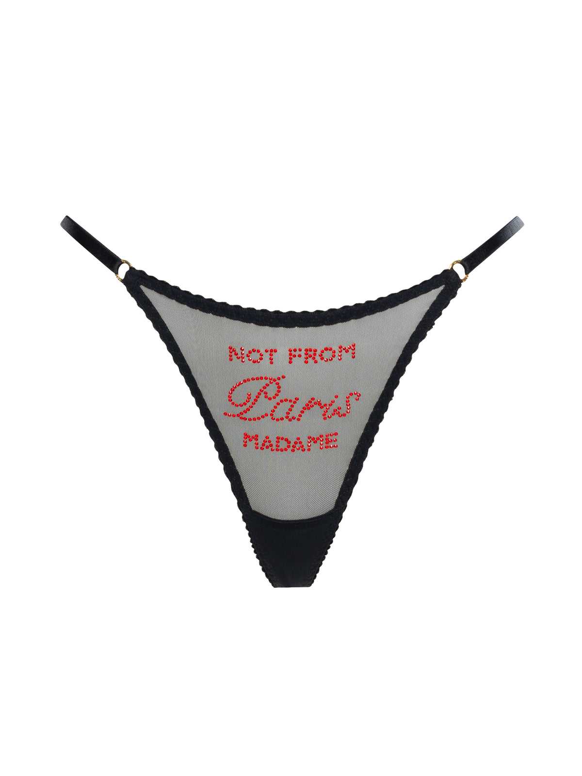 Трусики Not from Paris Madame Black
