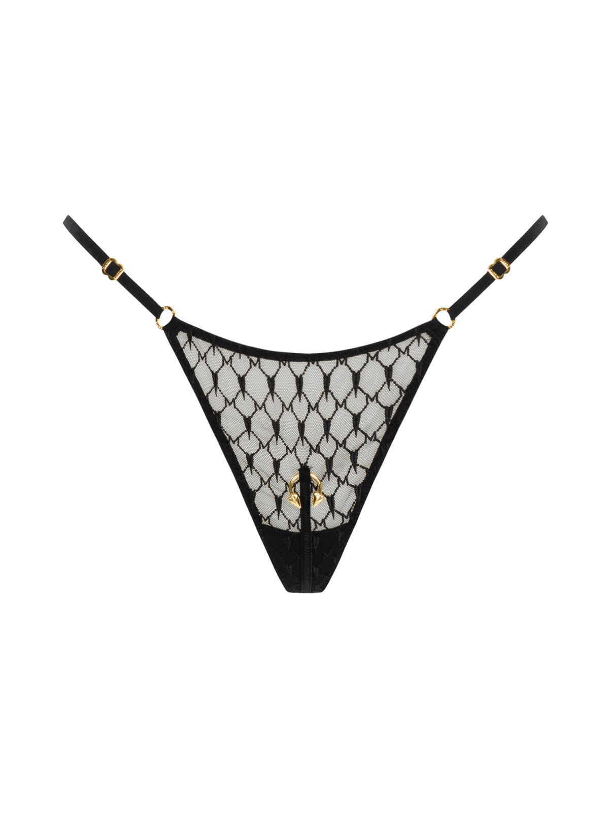 Трусики Pirsing Monogram Black