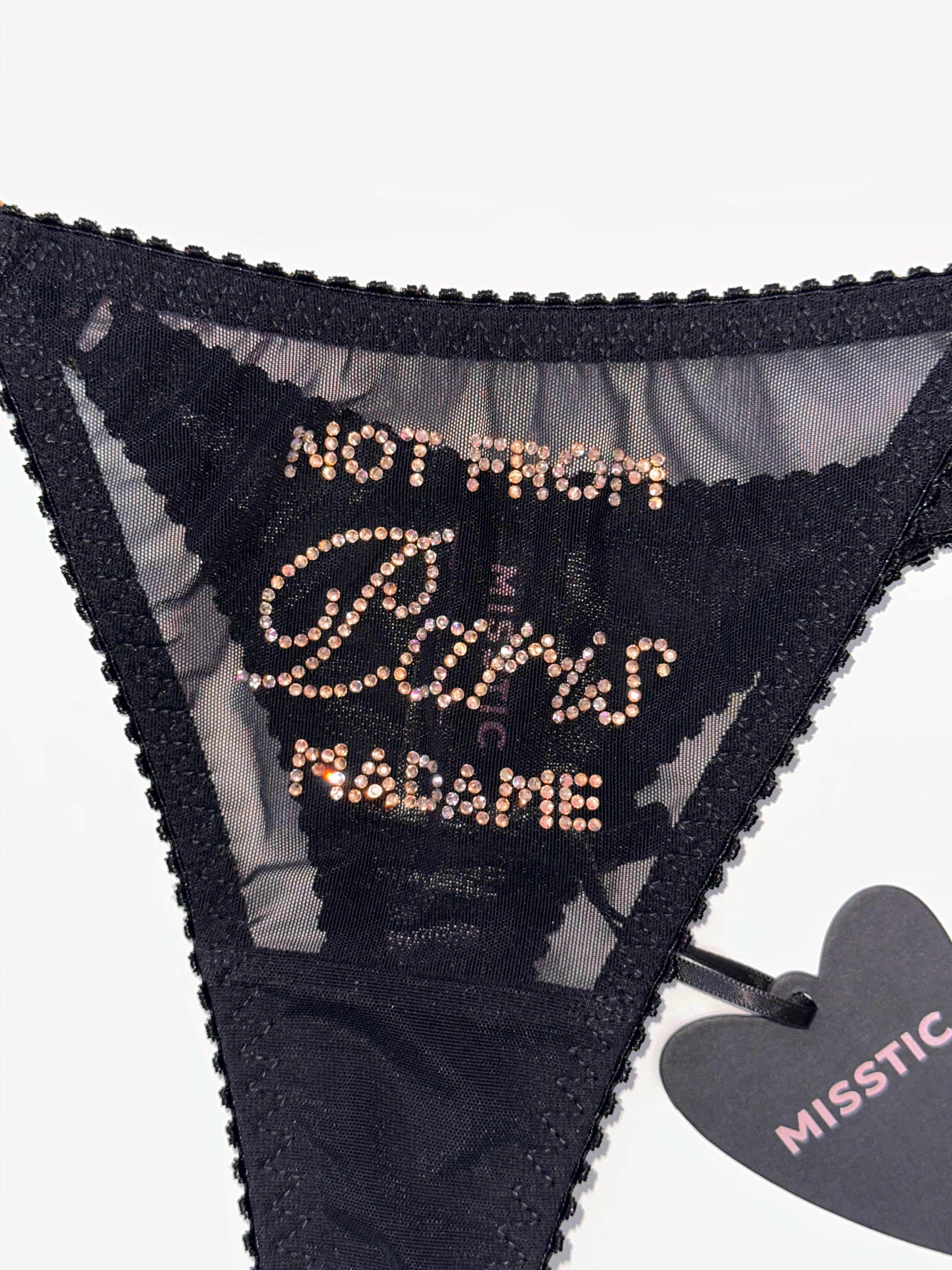 Трусики Not from Paris Madame Black